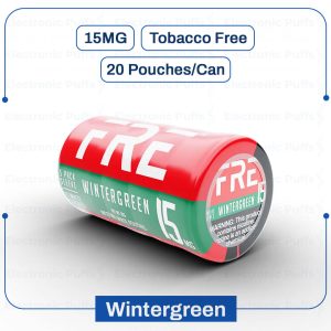 FRE Wintergreen 15MG Nicotine Pouches – 5 Can Roll